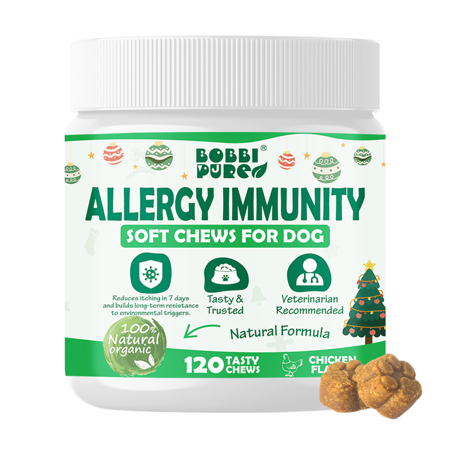 Private-Label-Soft-Chew-Nahrungsergänzungen — Allergie & Immunität für OEM Tiergesundheitsmarken