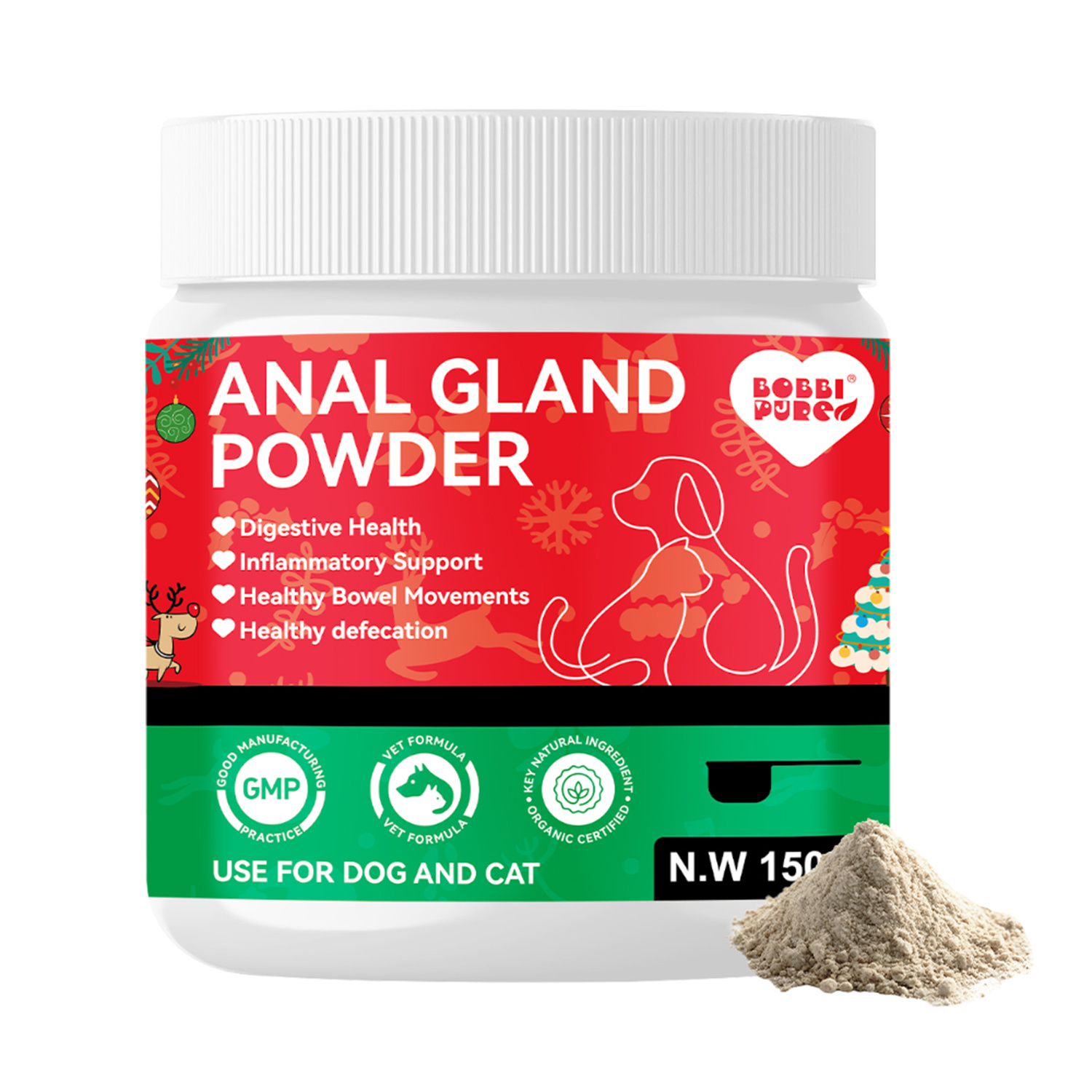 Private-Label-Pulver-Supplements — Analdrüse für OEM Tiergesundheitsmarken (2)