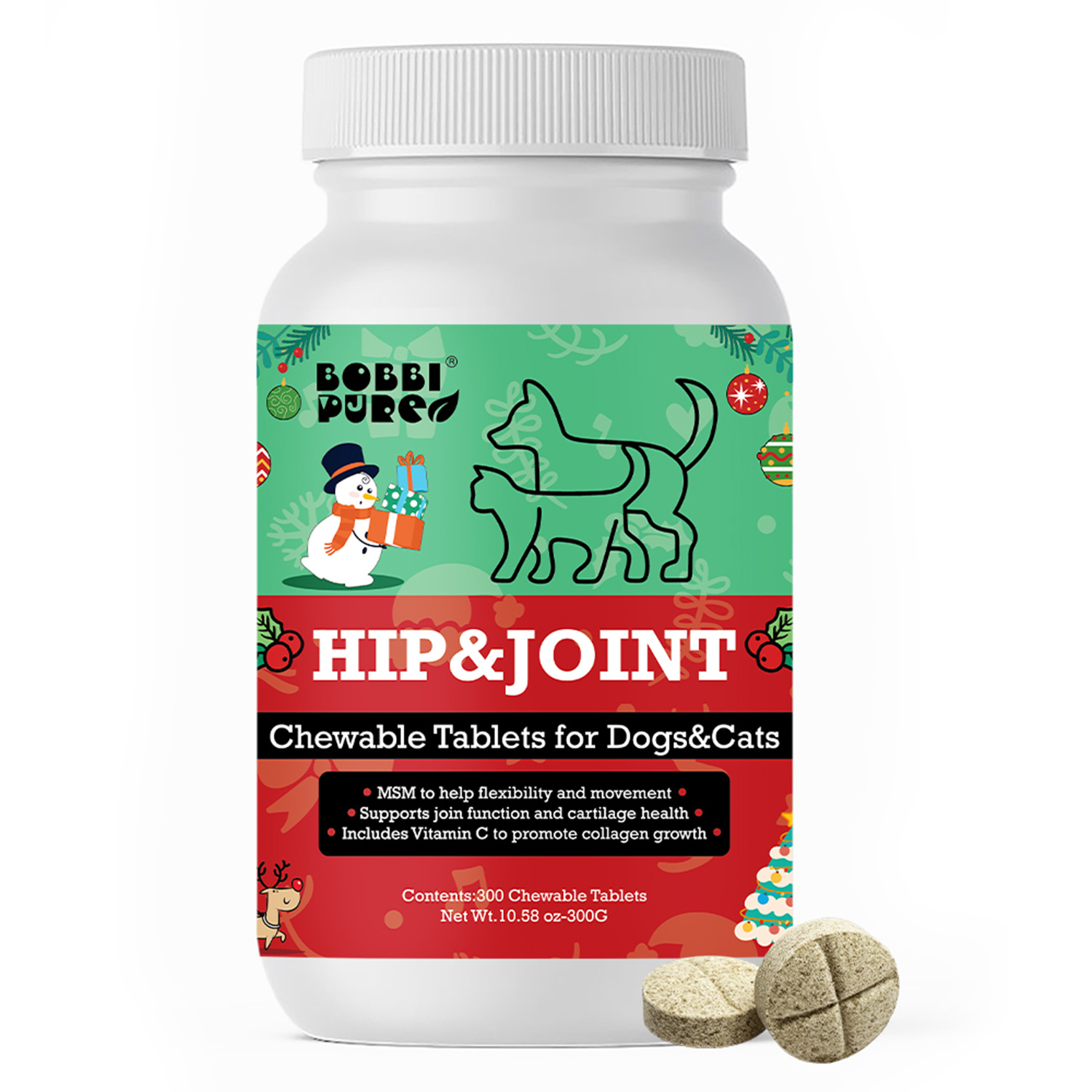 Private-Label-Tabletten-Supplements — Hüfte & Gelenke für OEM Tiergesundheitsmarken