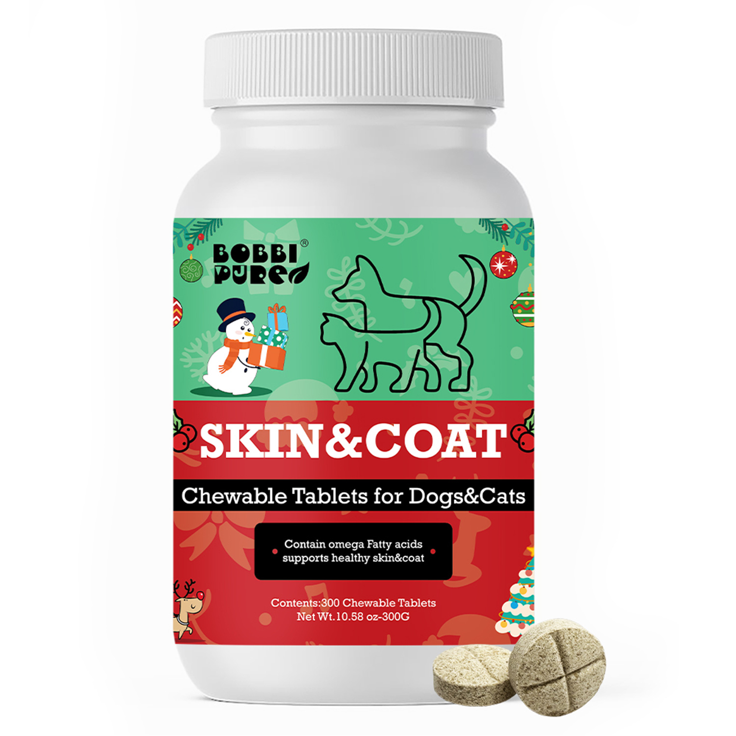 Private-Label-Tabletten-Supplements — Haut & Fell für OEM Tiergesundheitsmarken